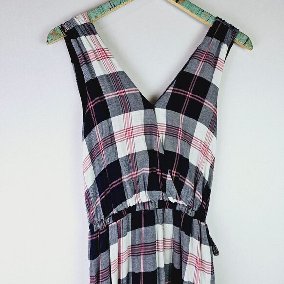 Isabella Sinclair Dickens Plaid Criss Cross Ruffle Hem Dress, Sz XS - Picture 5 of 10